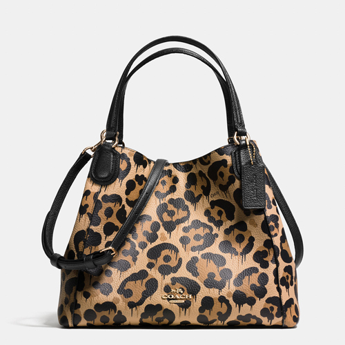Coach Outlet Edie Shoulder Bag 28 In Wild Beast Print Leather - Click Image to Close
