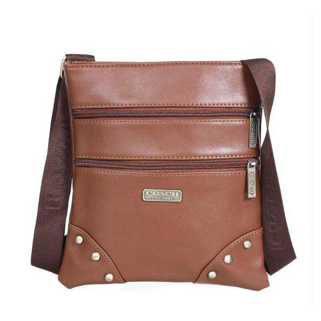 Coach North South Small Brown Crossbody Bags DPY - Click Image to Close