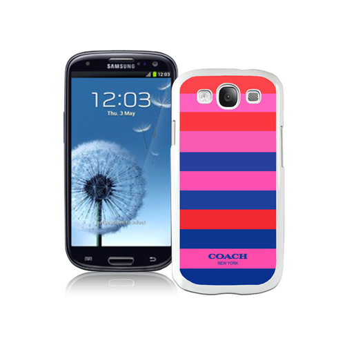 Coach Stripe Multicolor Samsung Galaxy S3 9300 BGA - Click Image to Close