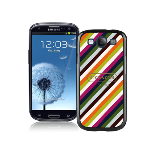 Coach Stripe Multicolor Samsung Galaxy S3 9300 BHB - Click Image to Close