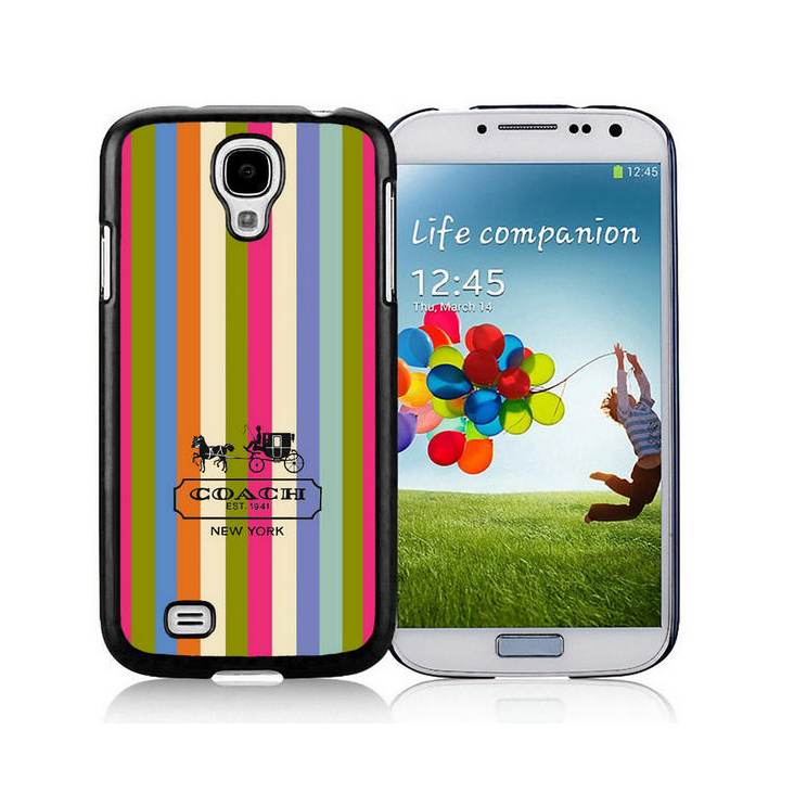 Coach Stripe Multicolor Samsung Galaxy S4 9500 AJP - Click Image to Close
