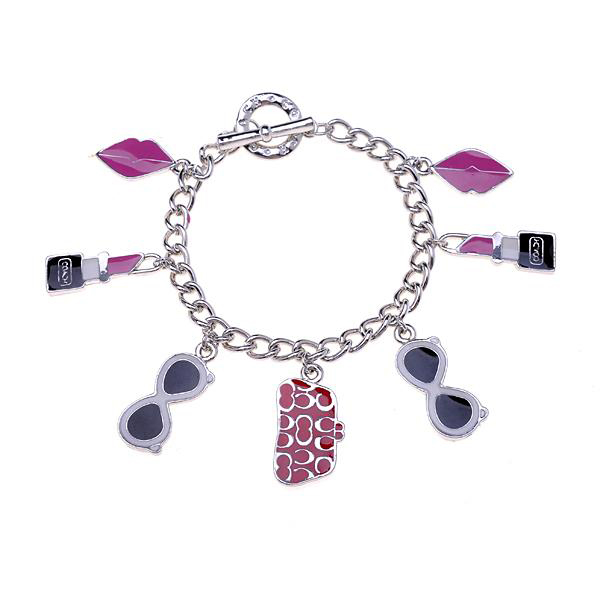 Coach Shopping Charm Silver Bracelets ALJ - Click Image to Close